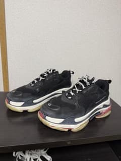 BALENCIAGATriple S スニーカーダブルフォーム＆メッシュブラックのサムネイル