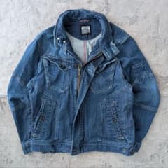【専用】デニムジャケット ギミック ストレッチ 作業着 アメカジのサムネイル