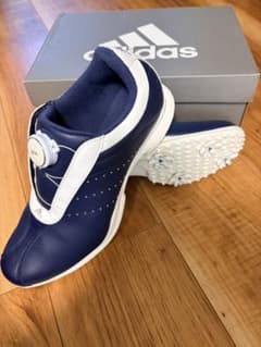 adidas ゴルフシューズ ネイビー Boaシステム24.5㎝ - メルカリ