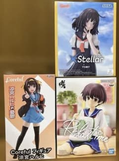 宮永咲　涼宮ハルヒ　千石撫子　フィギュア　３点セット