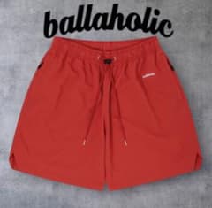 ballaholic バスケット パンツZIP shorts レッド S 値下げ - メルカリ
