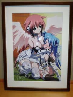 そらのおとしもの　早見沙織&野水伊織　W直筆サイン入り　額装　複製原画 そらのおとしもの 早見沙織&野水伊織 W直筆サイン入り 額装 複製