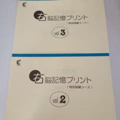 七田式右脳記憶プリント　vol.2  vol.3のサムネイル