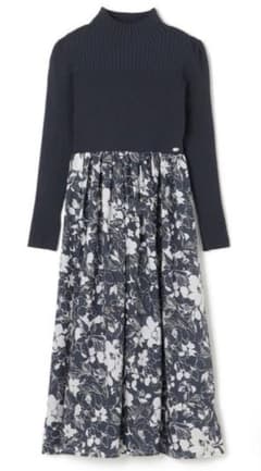 TOCCA トッカ 花柄 ドッキング ワンピース ドレスのサムネイル