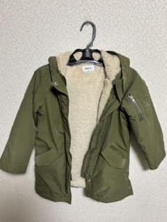 NAVY. キッズ 中綿コート カーキ 130cmのサムネイル