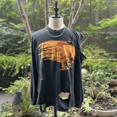 METALLICA メタリカ　スカルデザイン ダメージ加工　ロンT USA製のサムネイル
