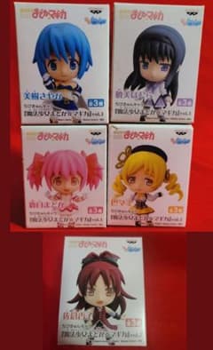 마법 소녀 마도카 ☆ 마기카 치비 쿤 캐릭터 5 종 안즈 마미 호무라 사야카