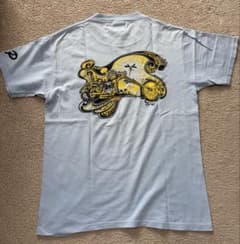 古着 半袖Tシャツ バイクロゴTシャツ Mサイズ ブルーのサムネイル
