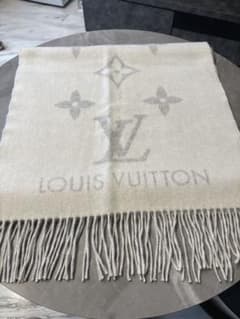 LOUIS VUITTON カシミヤ マフラー アイボリーのサムネイル