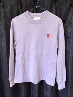 AMI Paris アミパリス ハートロゴ刺繍 スウェット XS パープル紫のサムネイル