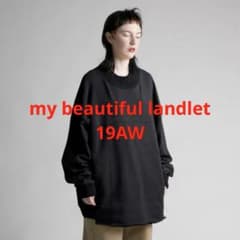 19AW my beautiful landlet ニット切替スウェット黒】 - メルカリ