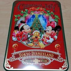 ディズニーランドお土産のお菓子缶　缶のみ　クリスマスのサムネイル