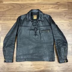 50s Taubers VINTAGE RIDERSレザープルオーバー 38程度