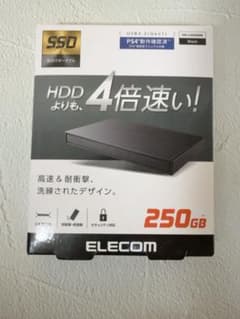 ELECOM 外付けSSD 250GB ESD-EJ0250GBKのサムネイル