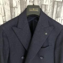 TAGLIATOREタリアトーレ・ジャケット・ダブル6B・ネイビー・46 TAGLIATOREタリアトーレ・ジャケット・ダブル6B・ネイビー・46 - メルカリ