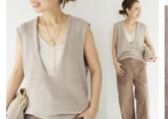 Deuxieme Classe Lily Linen Vネック ベスト - メルカリ