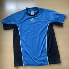 adidas アディダス Tシャツ ブルー ブラックのサムネイル