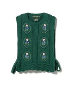 BEAMS ルルメリー　手刺繍のニットベスト beams ビームス RURU MARY'S ルルメリー 手刺繍のニットベスト - メルカリ