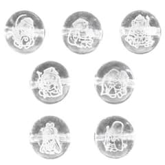 七福神彫刻水晶10mm玉 毘沙門天様 1粒 - メルカリ