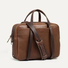 Bleu de Chauffe Leather Laptop Bag