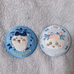 ちいかわ ハチワレ 刺繍缶バッジ 2個セットのサムネイル
