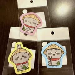 ちいかわ　うさぎ　ハチワレ　おばけの森　ステッカー　3枚セット　地蔵　シールのサムネイル