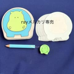 ■昭和レトロ サンリオ 文房具セット ファンシー■ サンリオ ミニ文房具セット カバ 昭和レトロ 当時物 旧ロゴ 消しゴム