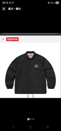 コ*５様 Supreme Crest Coaches Jacket L Blacのサムネイル