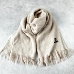 美品　ブルーアイベックス　カシミヤ大判ショール　ストール　マフラー636 美品 ブルーアイベックス カシミヤ大判ショール ストール マフラー636