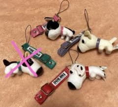 THE DOG ぬいぐるみマスコット付きストラップ　4個セット　レアのサムネイル
