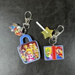 スーパーマリオ ピーチ姫 ストラップ キーホルダー セット - メルカリ