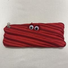 モンスターペンケース 赤 レッド 筆箱 小物入れ