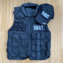 SWAT コスプレ衣装 ベスト キャップ セットのサムネイル