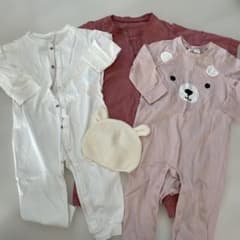 H&M ベビー ロンパース 3点と帽子　セットのサムネイル