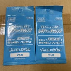 ポケモンカードゲーム ルギアゲットチャレンジ プロモカード 2パック