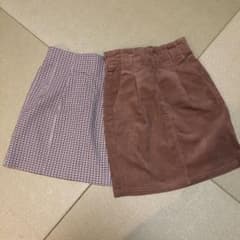 ZARAとGRLのミニスカートのサムネイル