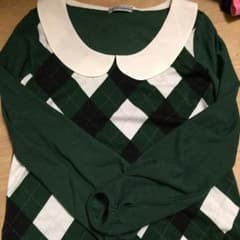 グリーンチェックトップスのサムネイル