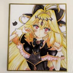 名探偵プリキュア　キュアアルカナシャドウ　手描きイラスト　手書き　ファンアートのサムネイル