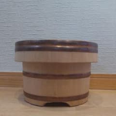 【木曽さわら】手割り技法のおひつ　5合　江戸銅タガ　（木曽の漆器よし彦）のサムネイル