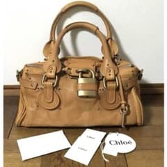 クロエ Chloe パディントン レザーバッグ キャメル タン 鍵 - メルカリ