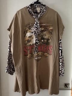 Harley-Davidson ノースリーブ Tシャツ レオパードブラウス