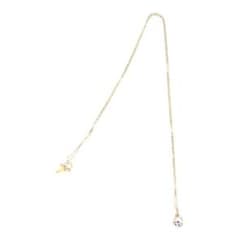 良品　STAR JEWELRY ゴールド ドロップ型ペンダントネックレスのサムネイル