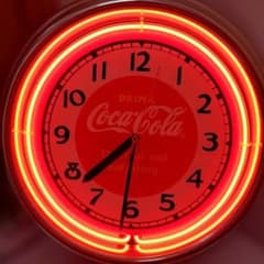 Coca-Cola ネオンクロック 掛時計【ペニージャパン】 - メルカリ