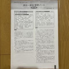 政治・経済 整理ノート　解答編のサムネイル