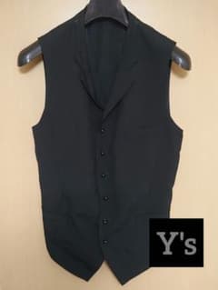 Y's ヨウジヤマモト 2009 SS ベスト ブラック サイズ3 Y's ヨウジヤマモト 2009 SS ベスト ブラック サイズ3 - メルカリ