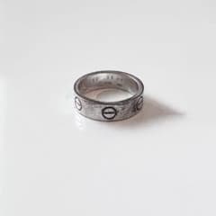 カルティエ Cartier #55ラブリング K18 ホワイトゴールド - メルカリ