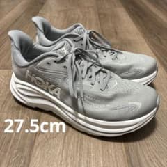 HOKA CLIFTON 10 クリフトン10 27.5cm 9.5D グレー - メルカリ