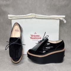 極美品 ヴィヴィアンウエストウッド ロッキンホース 本革エナメル 36