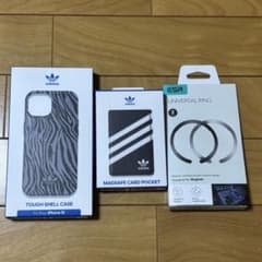 【未使用に近い】 アディダスiPhone15ケース カードケース (おまけ付き)のサムネイル