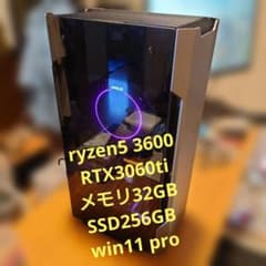 ゲーミングPC ryzen3600 RTX3060ti win11proのサムネイル